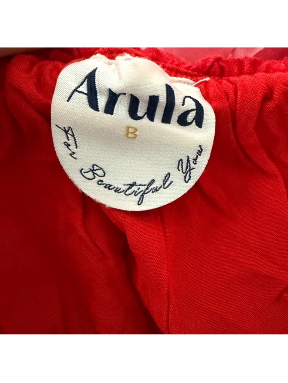 ARULA Red Ruffle Strap Dress 2X - Picture 3 of 3